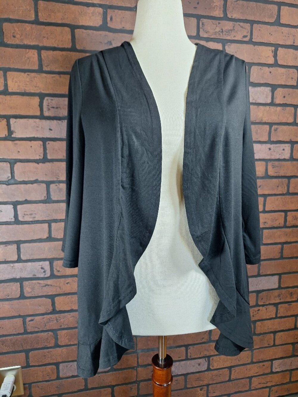 Black Lotus Hem Curvy Cover-Up #NWT